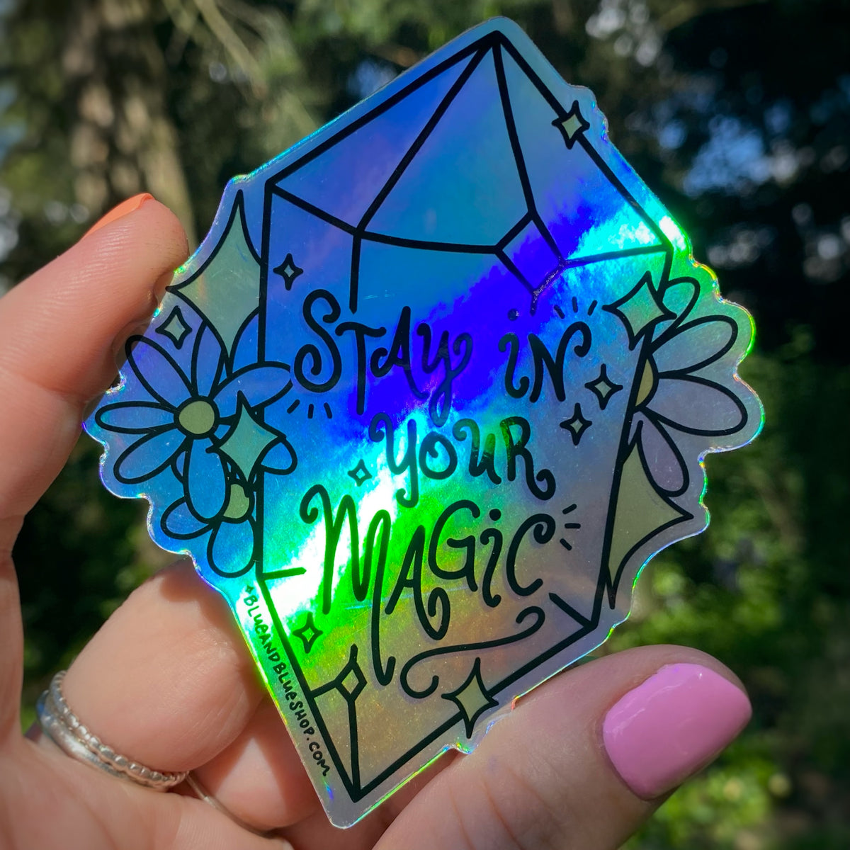 Make Your Magic Holographic Sticker