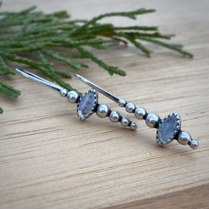 Moonstone Icicle Drop Earrings