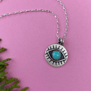 Eyeball Necklace - Turquoise / 17” / Made to Order