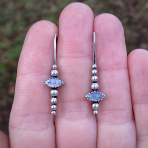 Moonstone Icicle Drop Earrings