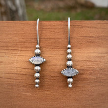 Load image into Gallery viewer, Moonstone Icicle Drop Earrings