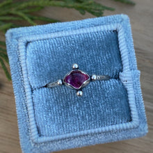 Load image into Gallery viewer, Pink Tourmaline Four Dots Ring / Size 7.75