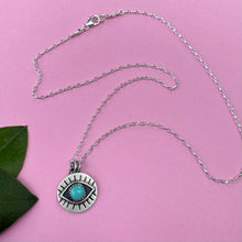 Load image into Gallery viewer, Eyeball Necklace - Turquoise / 17” / Made to Order