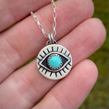 Load image into Gallery viewer, Eyeball Necklace - Turquoise / 17” / Made to Order