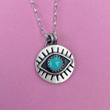 Load image into Gallery viewer, Eyeball Necklace - Turquoise / 17” / Made to Order