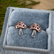 Load image into Gallery viewer, Copper-top Mushie Stud Earrings {B}